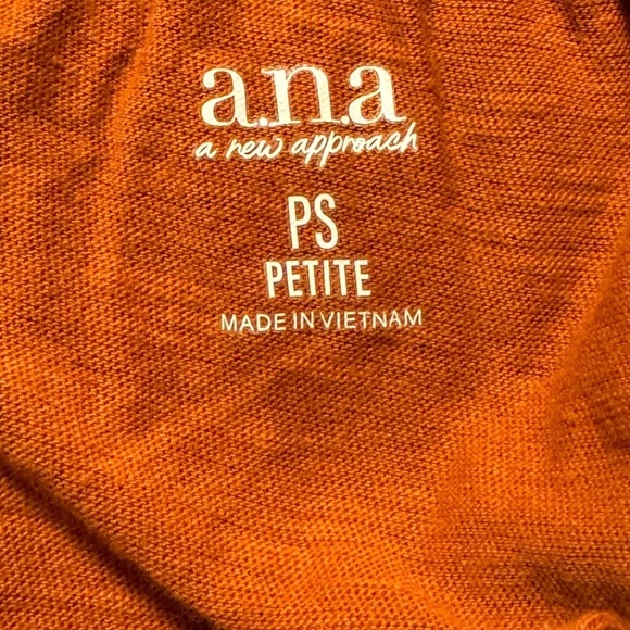 a.n.a. Split Tie Neck Long Sleeve Blouse PS - Picture 7 of 10